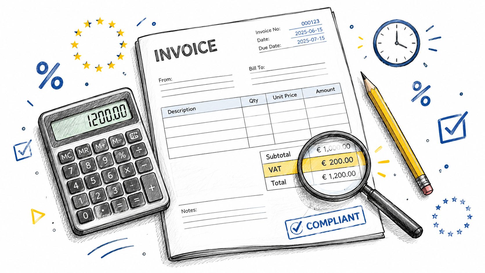 Invoice Template with VAT: Fields, Rules, and Examples