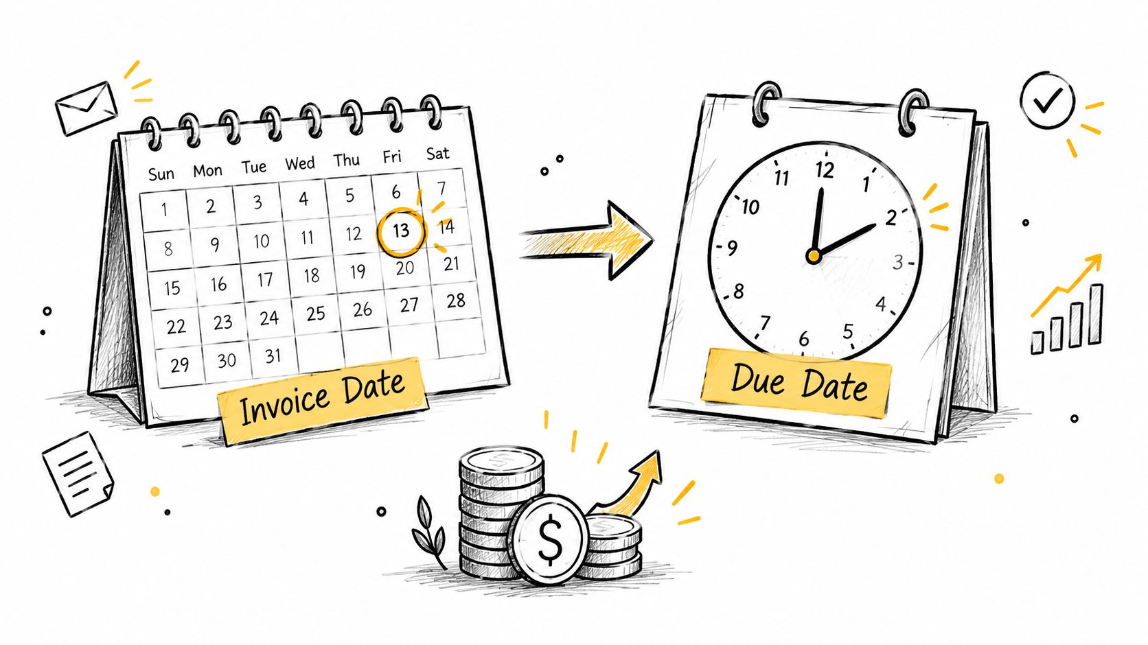 Invoice Date and Due Date Explained with Real Examples