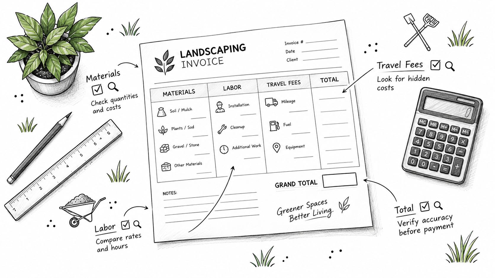 7 Invoice Template Landscaping Examples for Better Billing