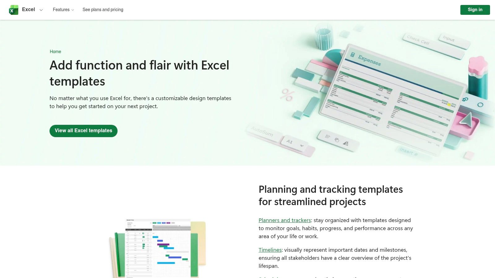 Microsoft Excel templates (official Microsoft gallery)