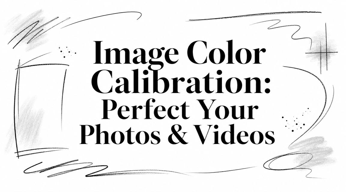 Image Color Calibration: Perfect Your Photos & Videos | Photo for Video ...