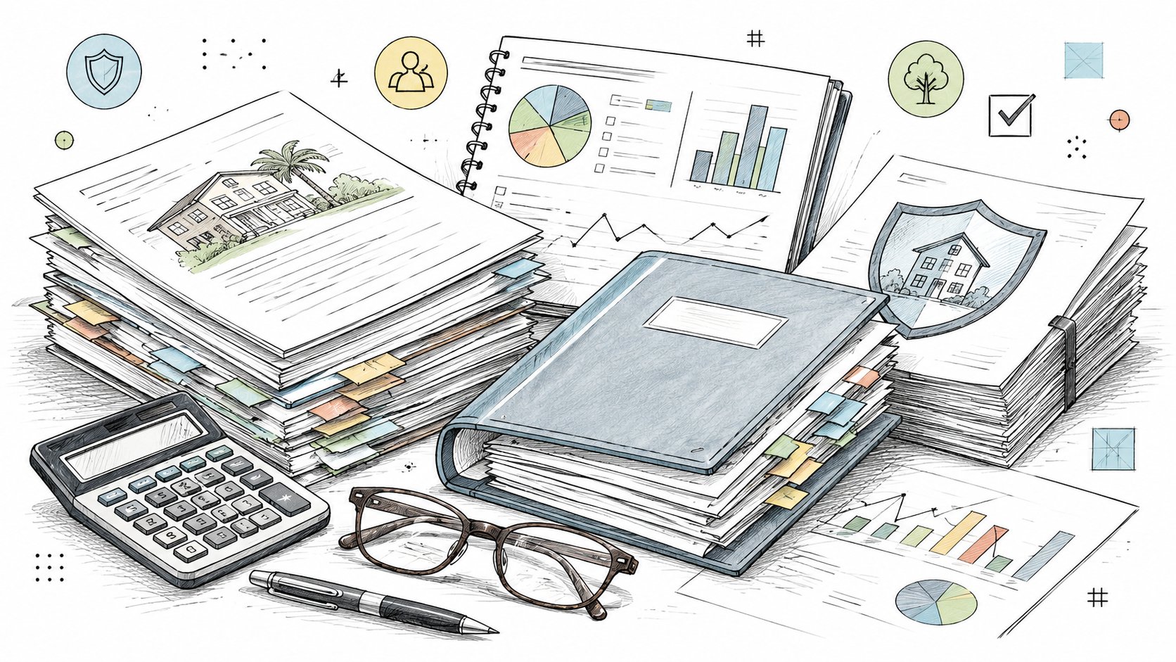 Association records and insurance review workspace