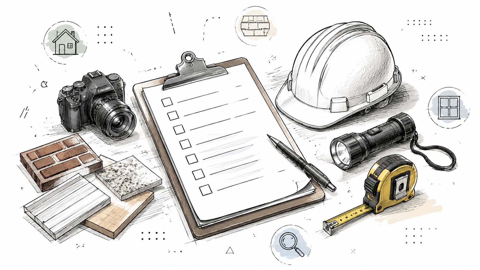 Inspection planning tools on a neutral review table