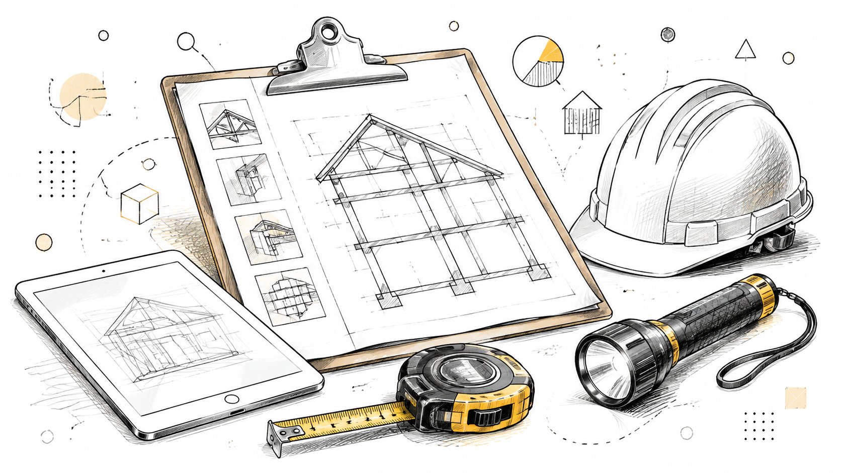 Inspection planning tools on a neutral review table