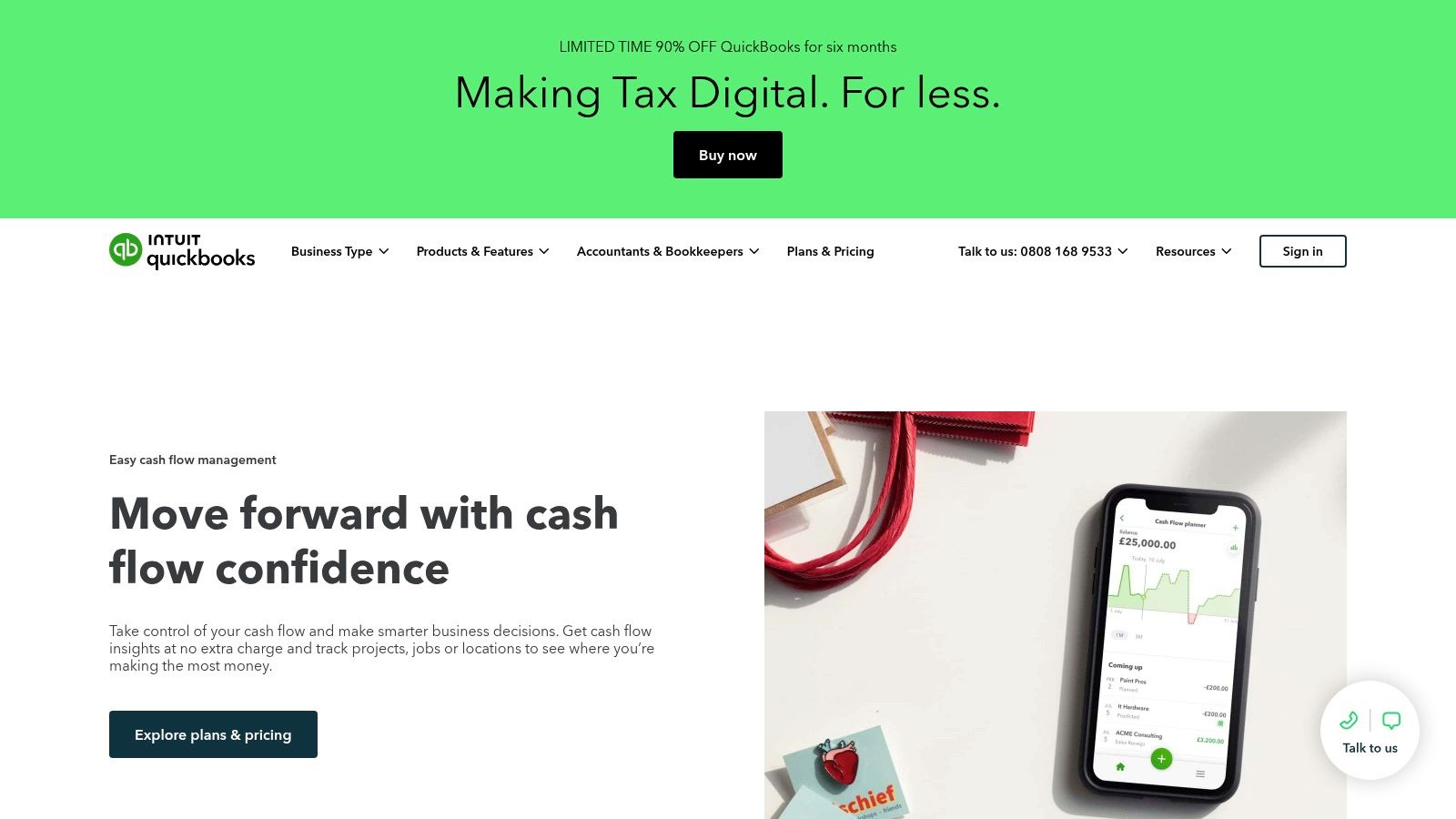 QuickBooks Online Cash Flow