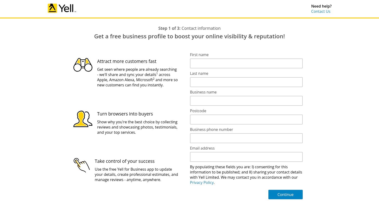 Yell.com (Free UK Business Listing)