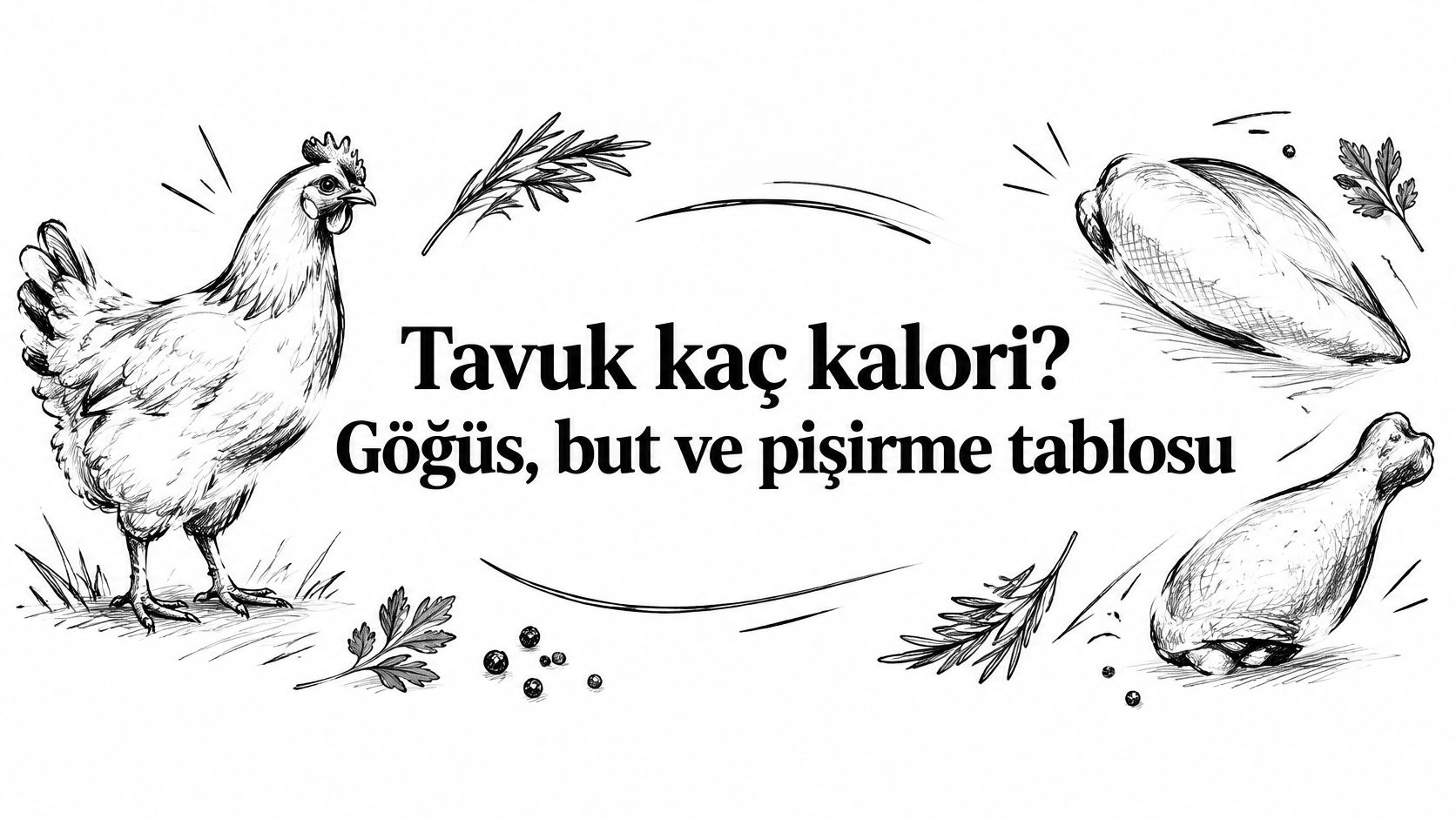 Tavuk kaç kalori? Göğüs, but ve pişirme tablosu