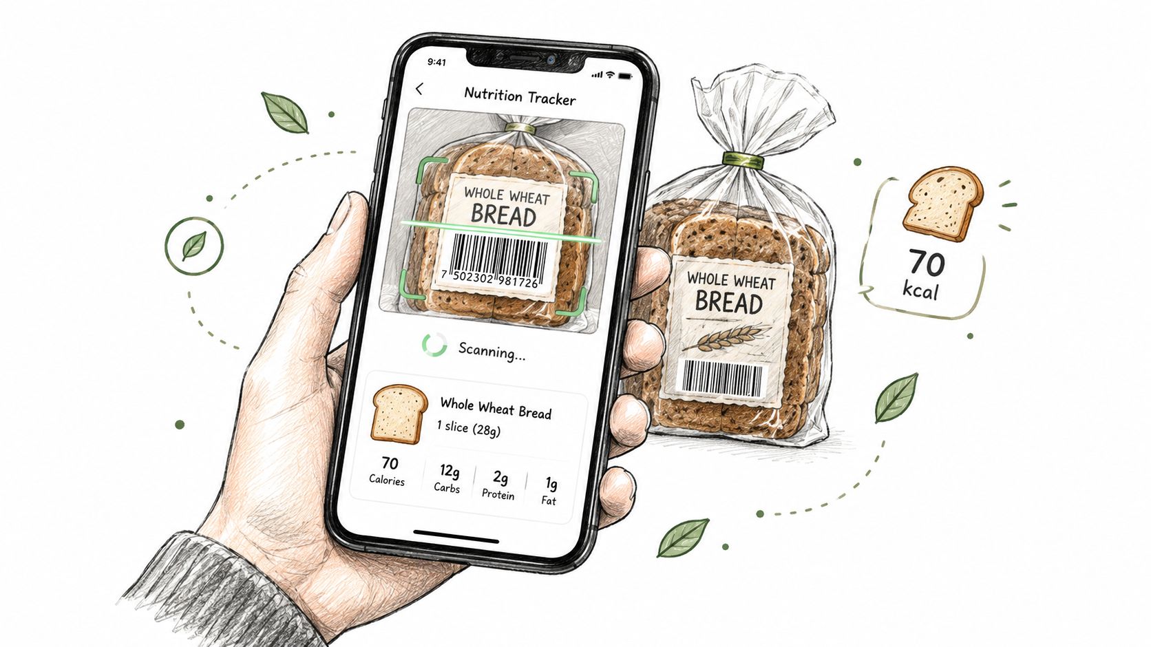 Screenshot from https://example.com/fitbam-bread-slice-log.jpg