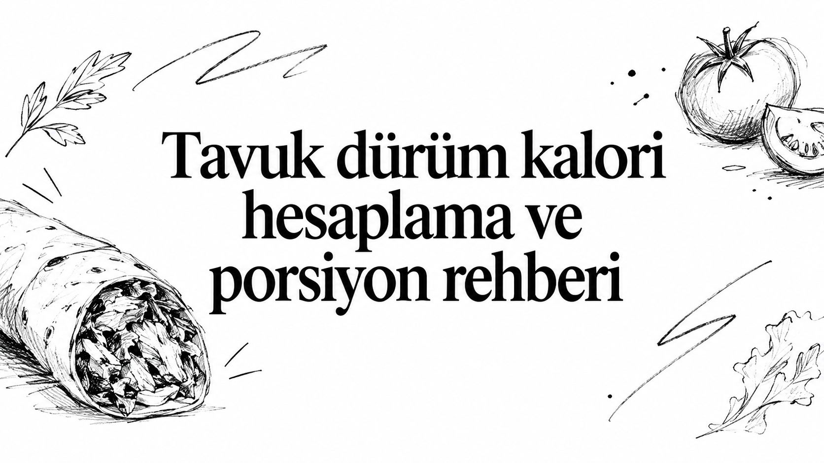 Tavuk dürüm kalori hesaplama ve porsiyon rehberi