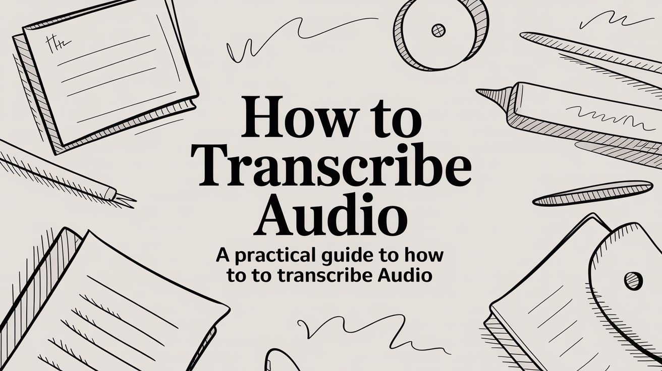 How to Transcribe Audio: A Practical Guide | MeowTXT Blog
