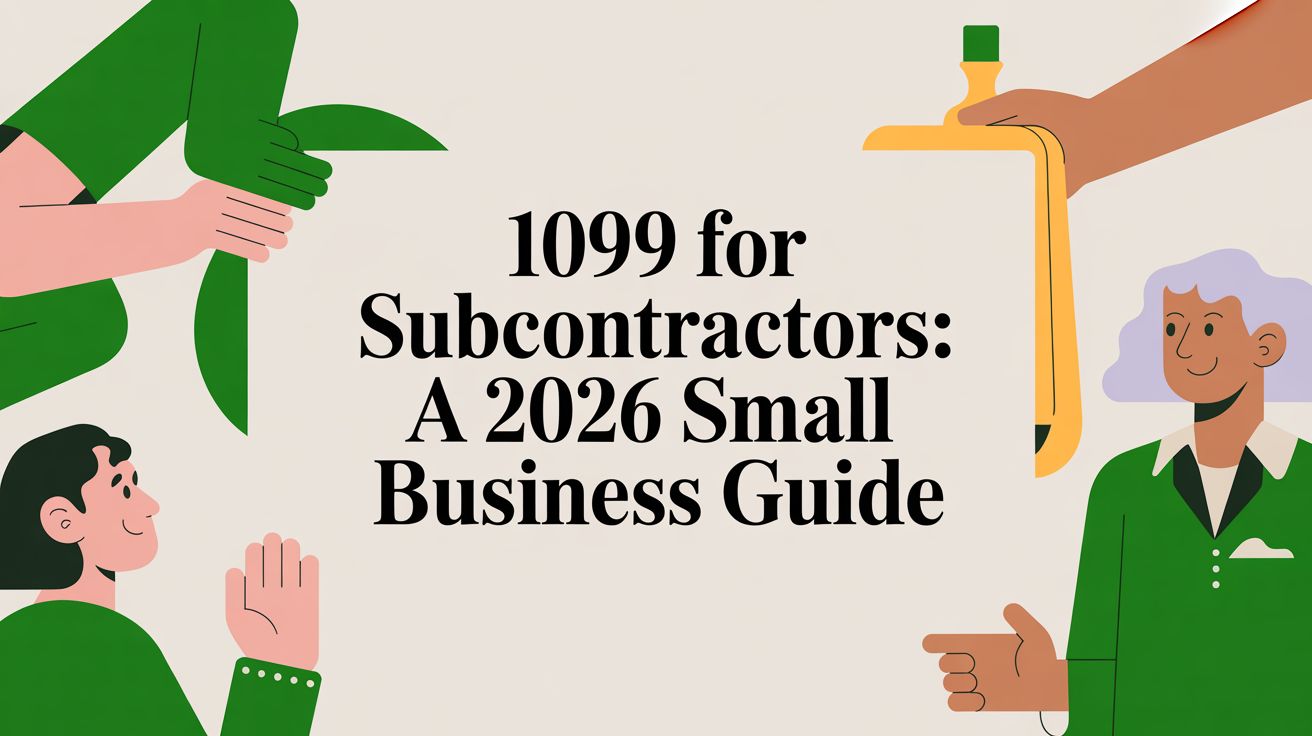 Confused about the 1099 for subcontractors? Our 2026 guide explains the 1099-NEC, filing deadlines, thresholds, and how to avoid costly IRS penalties.