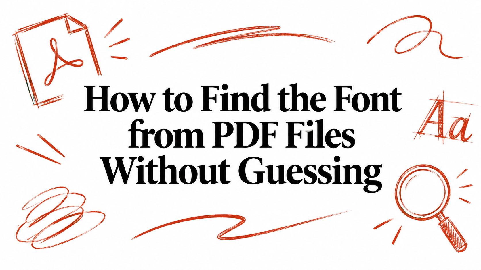 How to Find the Font from PDF Files Without Guessing