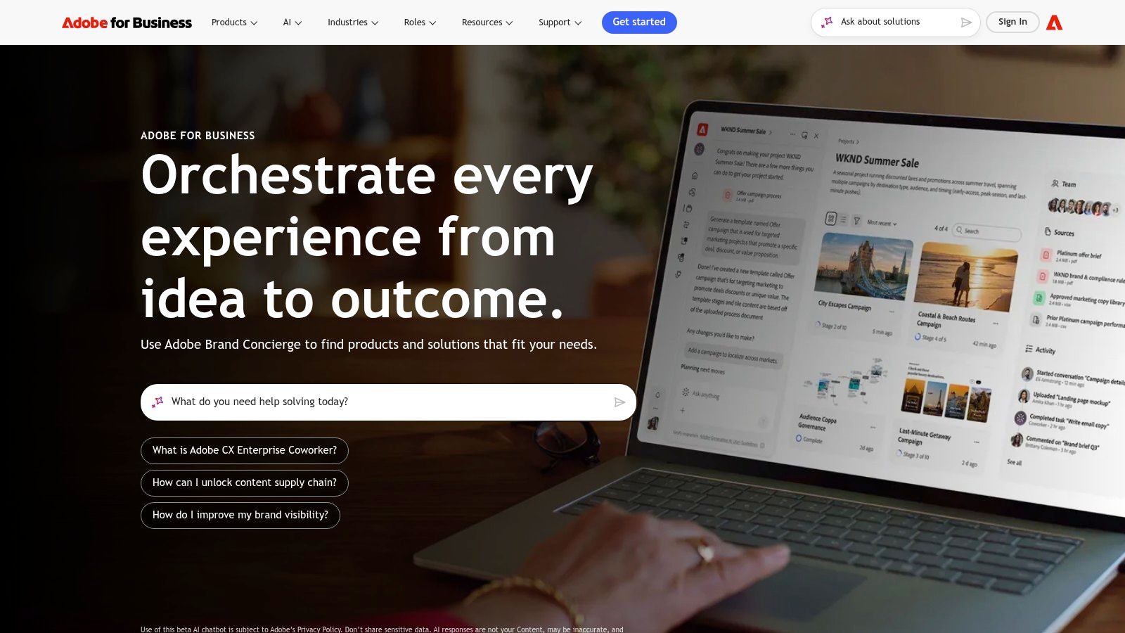Adobe Experience Cloud (Real-Time CDP + Journey Optimizer + AEM)