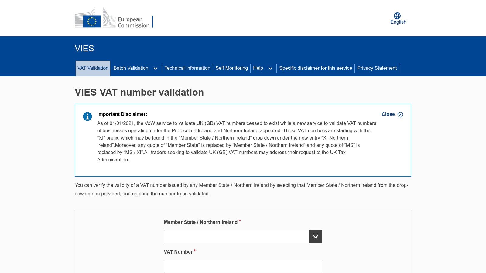 Screenshot from https://ec.europa.eu/taxation_customs/vies/