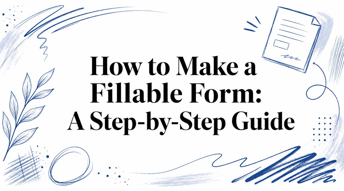 How to Make a Fillable Form: A Step-by-Step Guide | Signwith.co | Pay ...