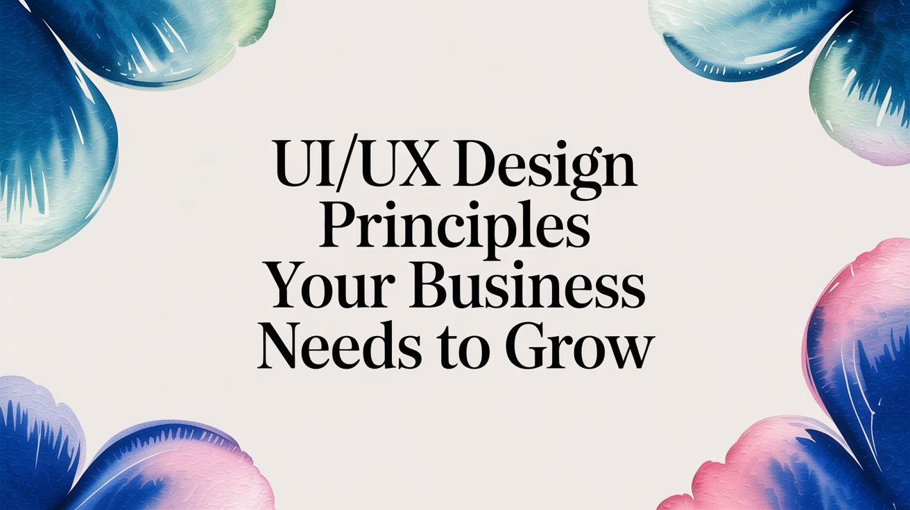 UI/UX Design Principles Your Business Needs to Grow: article cover