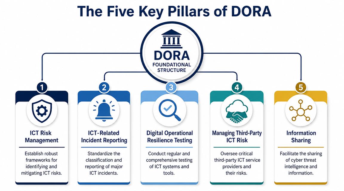 What Are the Five Key Pillars of DORA?