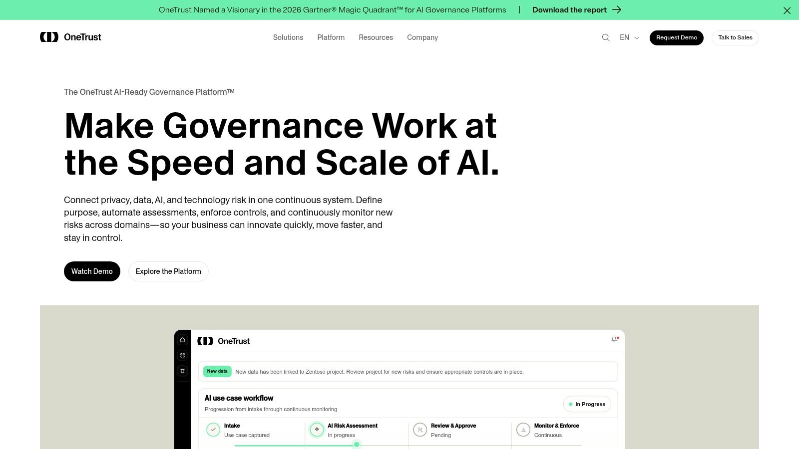 OneTrust (GRC &amp; Security Assurance)