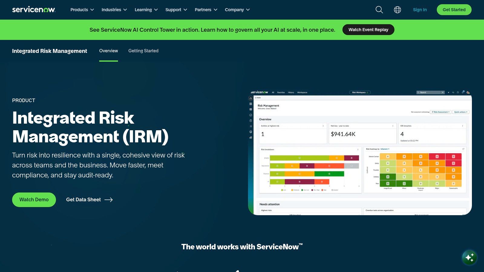 ServiceNow Integrated Risk Management (IRM)