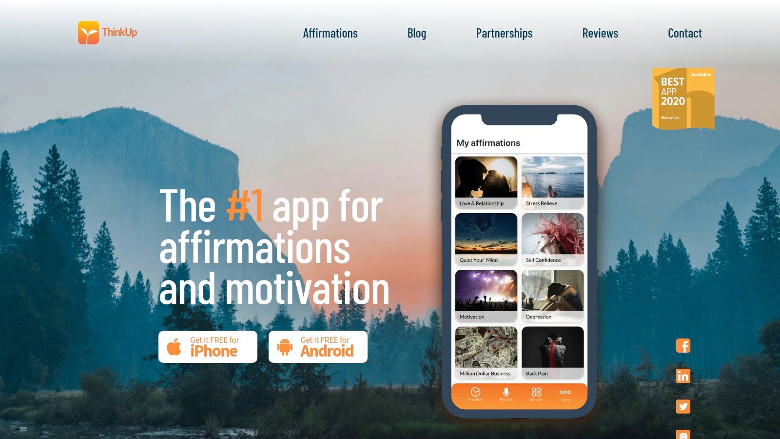 ThinkUp – Positive Affirmations