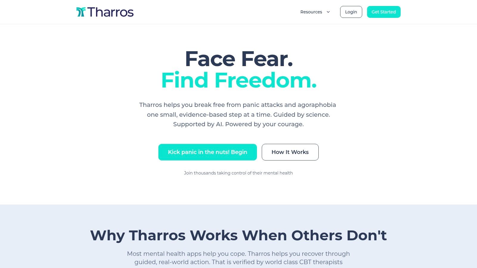 Tharros, AI-Guided Panic/Agoraphobia Coach