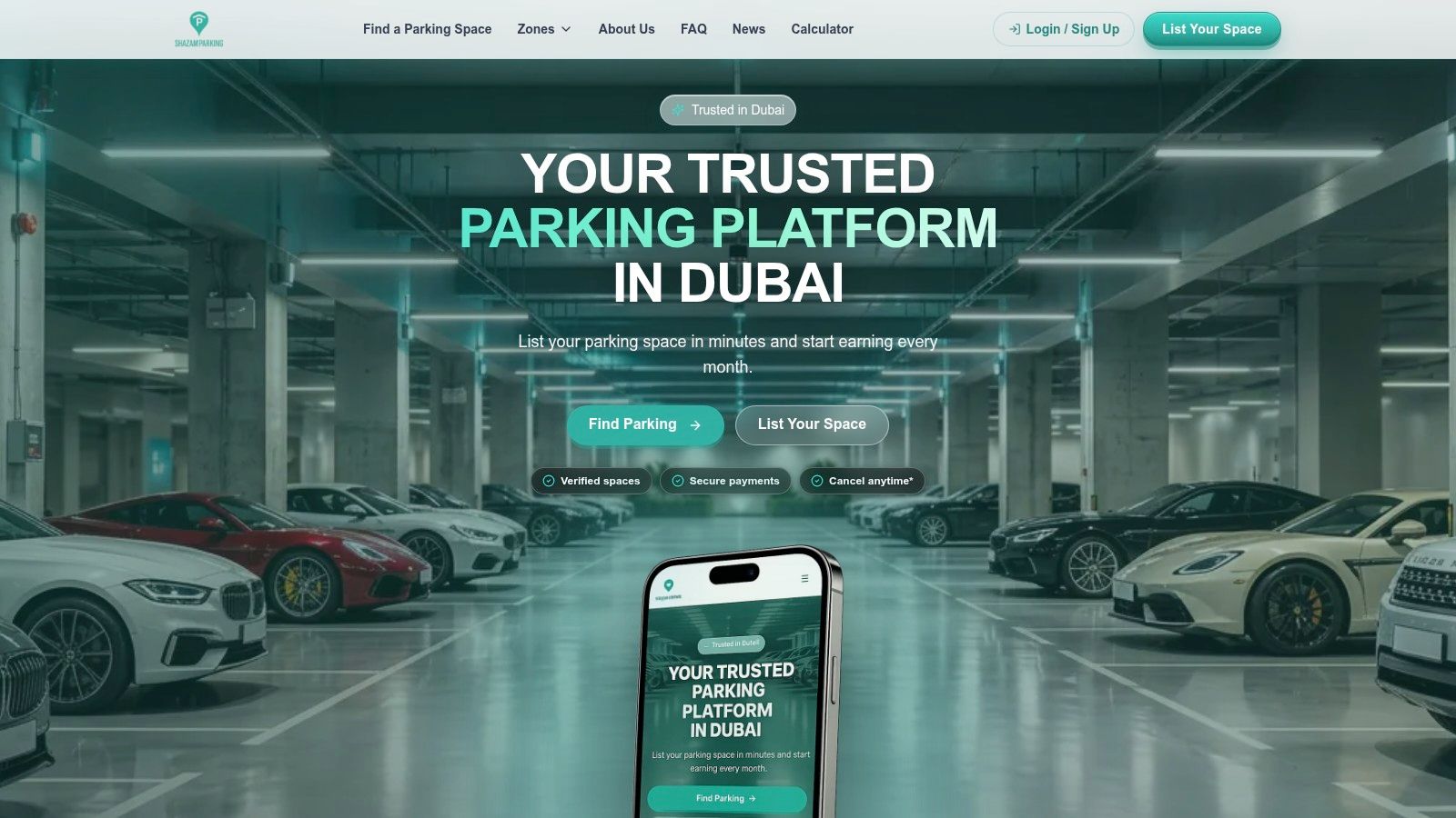 Rent Car Parking Dubai: 7 Best Options and Tips 5 Shazam Parking