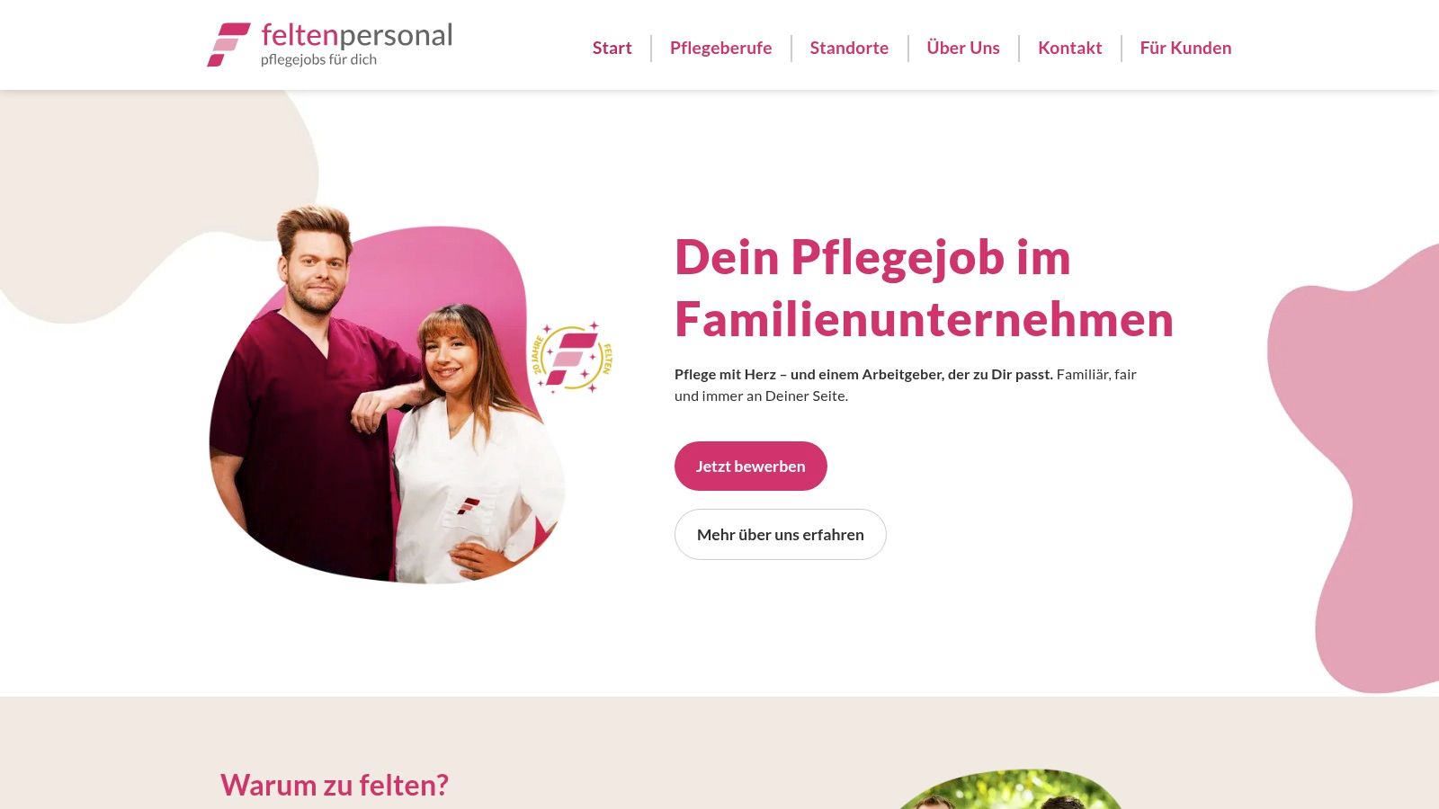 Allgemeine Zeitarbeit in der Pflege