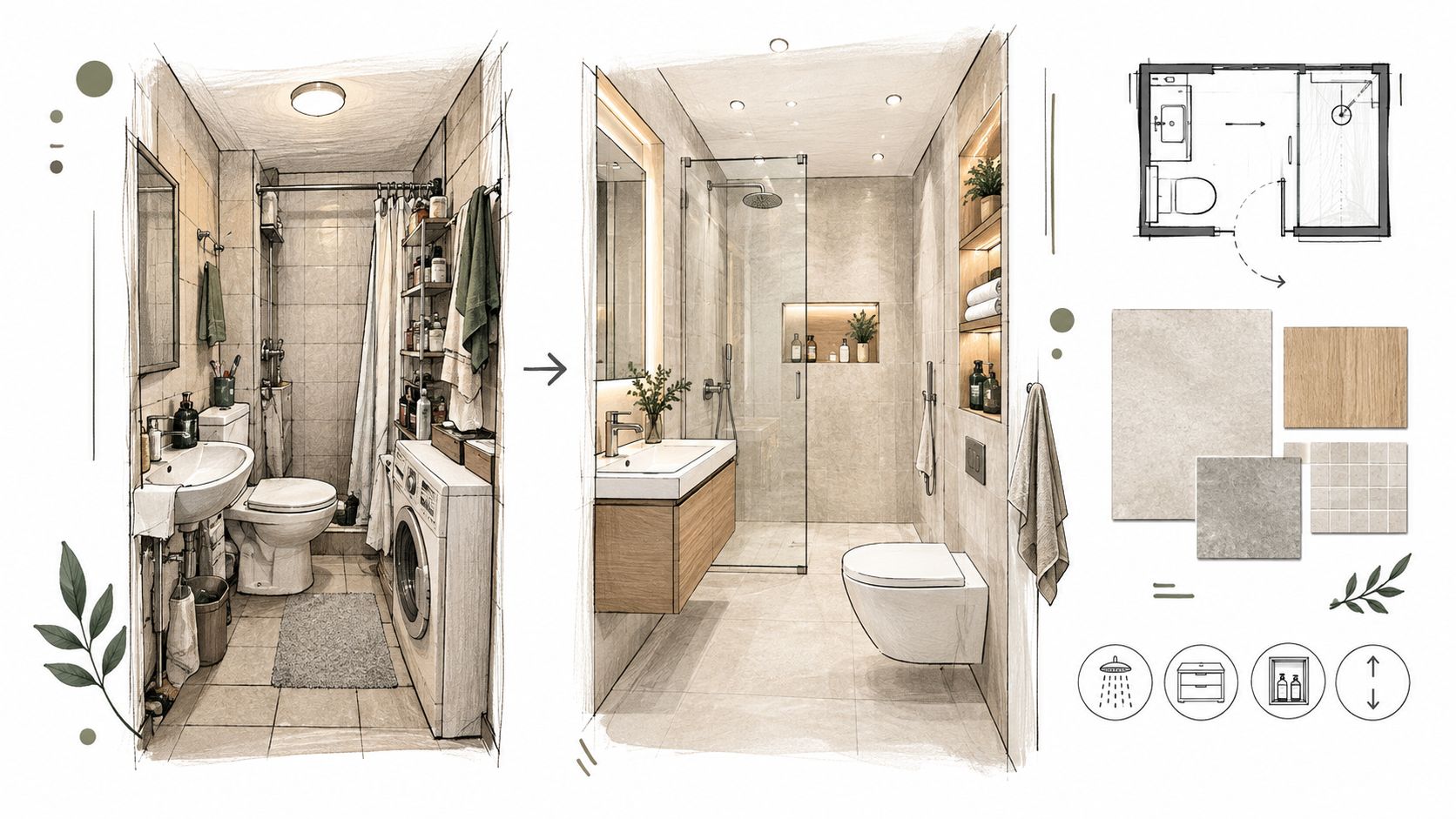 8 Bathroom Remodel Designs That Transform Small Spaces