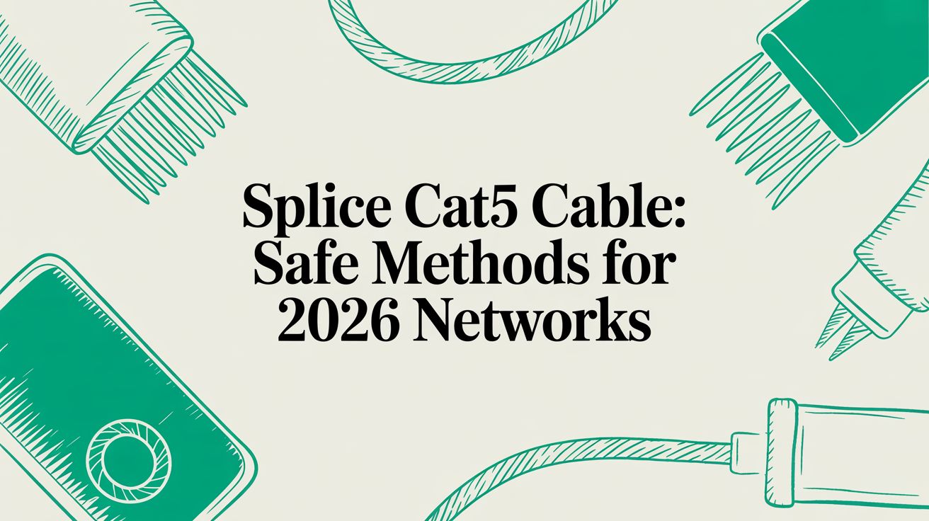 Splice Cat5 Cable: Safe Methods for 2026 Networks