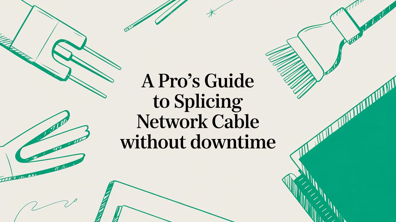 A Pro's Guide to Splicing Network Cable Without Downtime