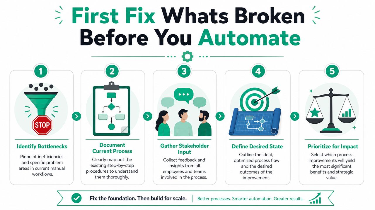 First Fix Whats Broken Before You Automate
