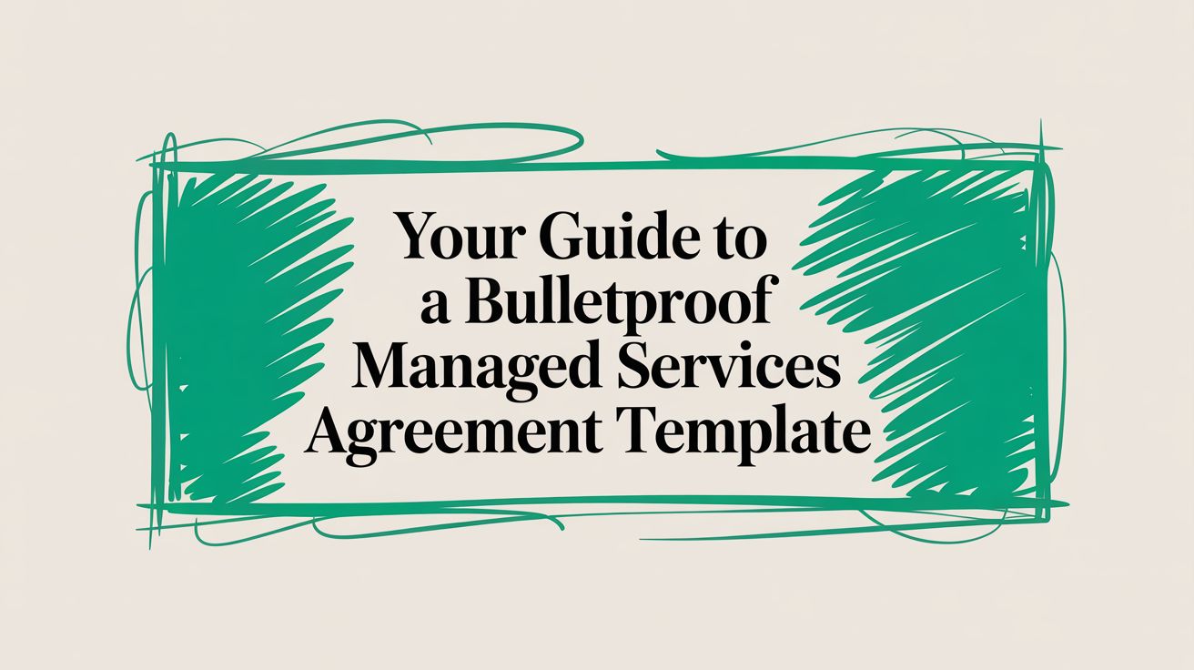 Your Guide to a Bulletproof Managed Services Agreement Template