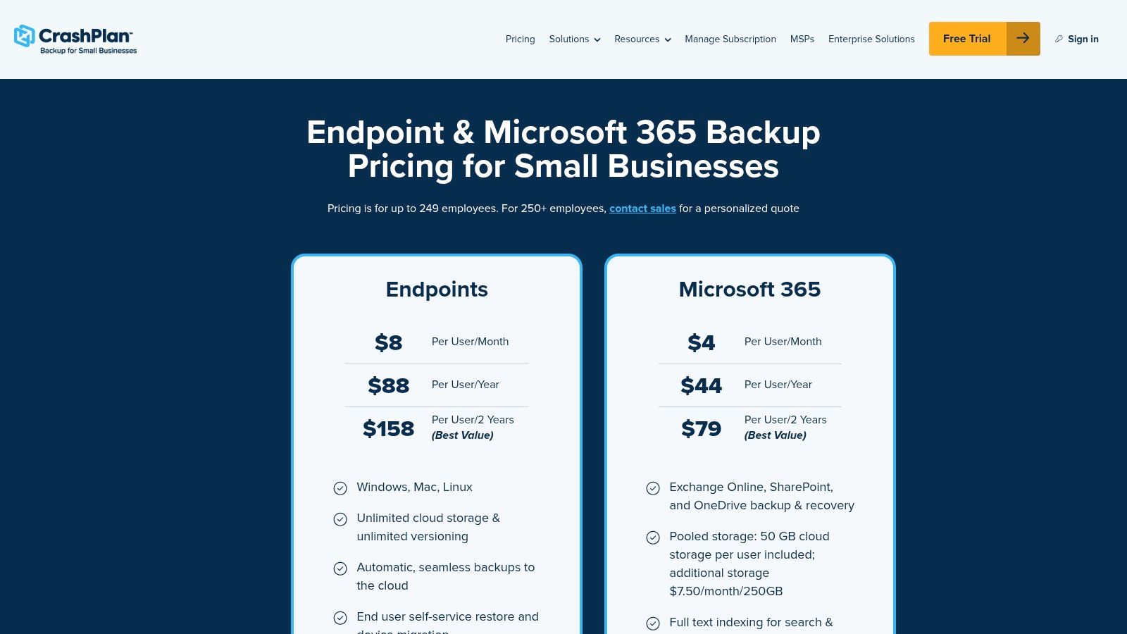 CrashPlan for Small Business