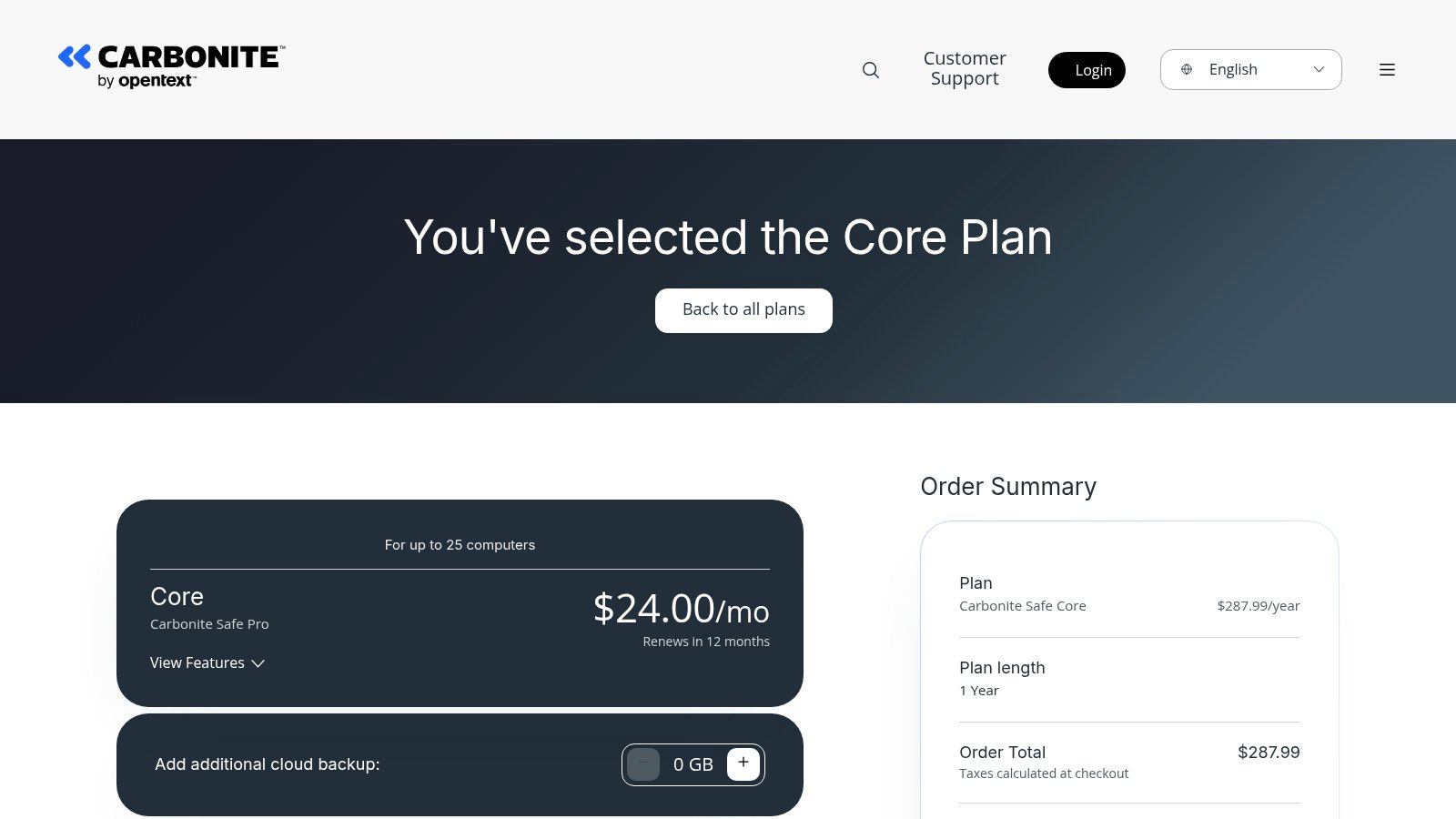 Carbonite Safe Backup Pro (by OpenText)