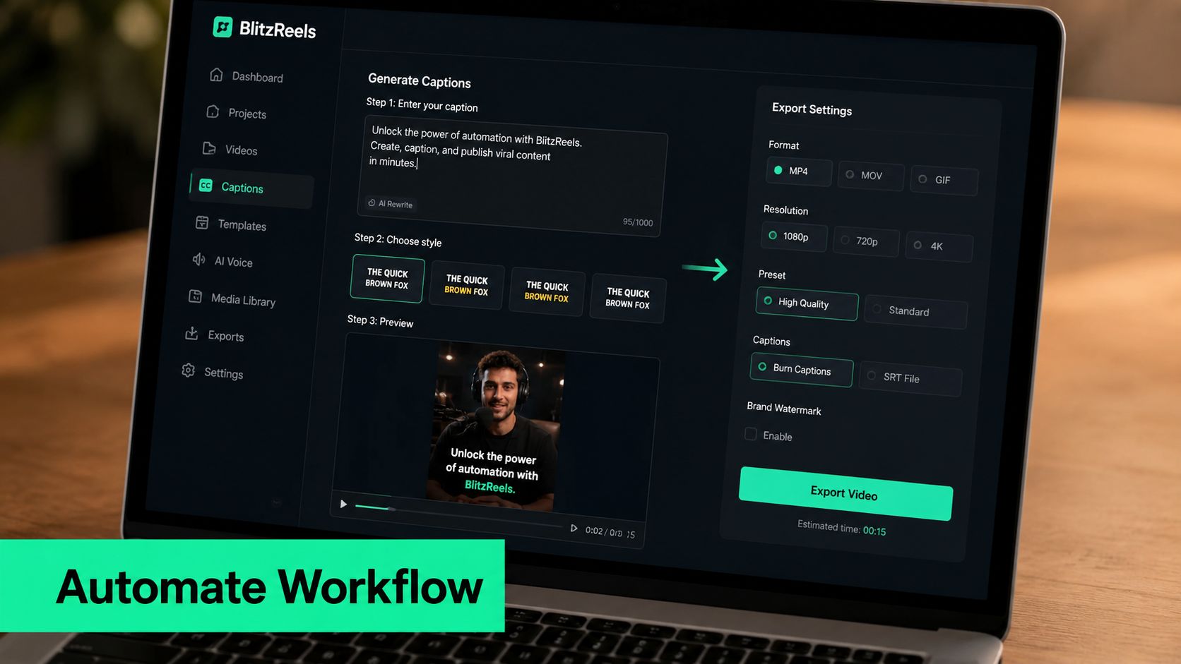 Screenshot from https://blitzreels.com/docs/cli-caption-workflow.png