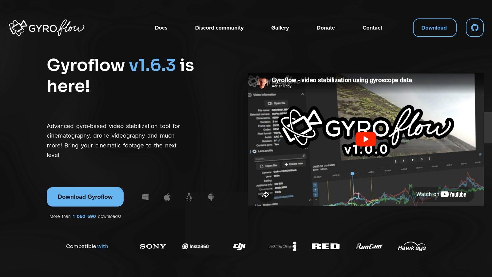 Gyroflow (Open-source)