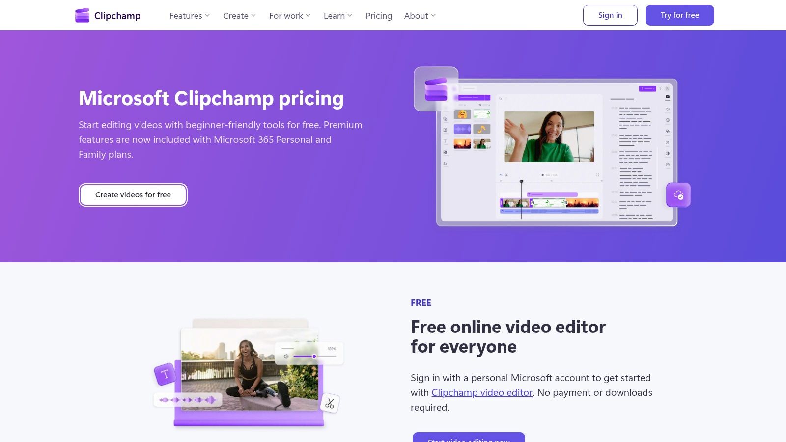 Microsoft Clipchamp