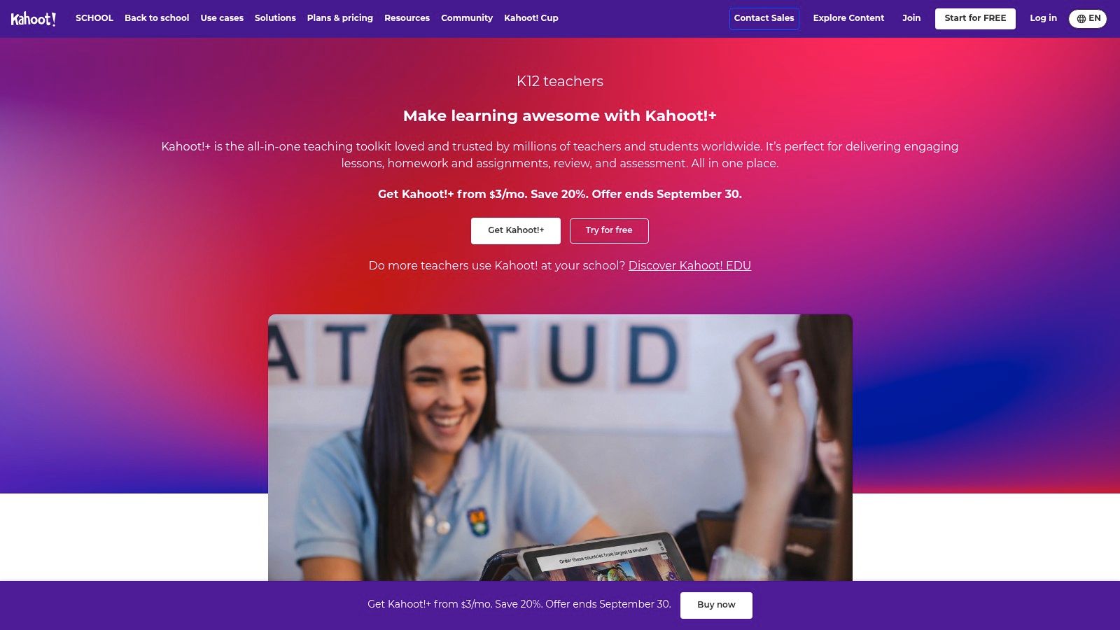 Kahoot! (for schools)