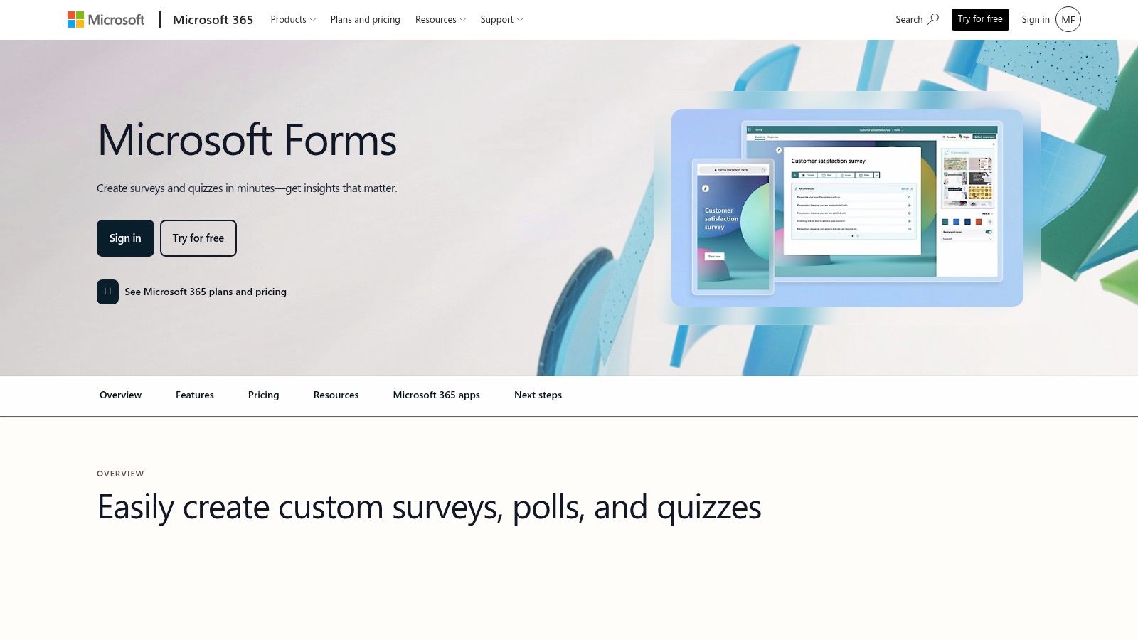 Microsoft Forms (for Education)