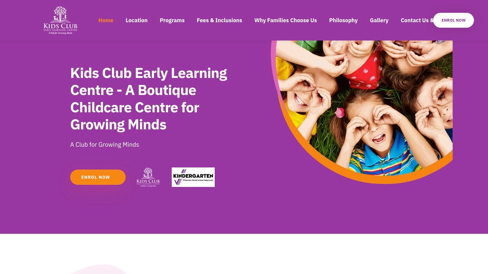 Screenshot from https://kidsclubelc.vic.edu.au