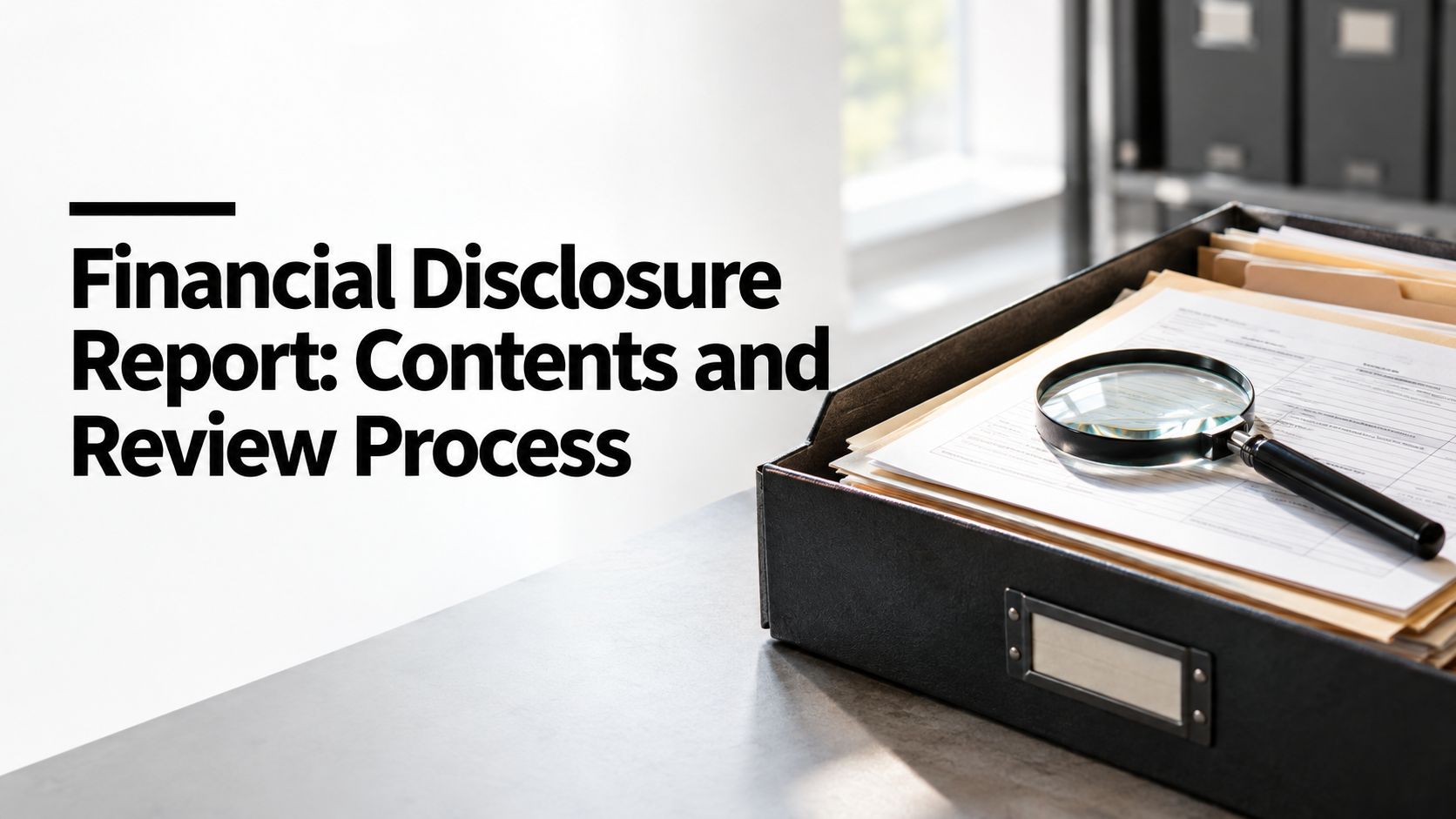 Financial Disclosure Report: Contents and Review Process