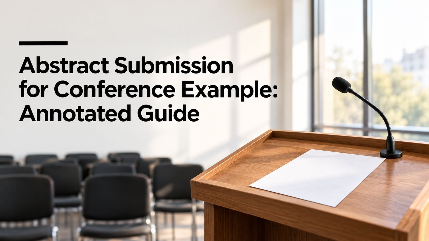 Abstract Submission for Conference Example: Annotated Guide