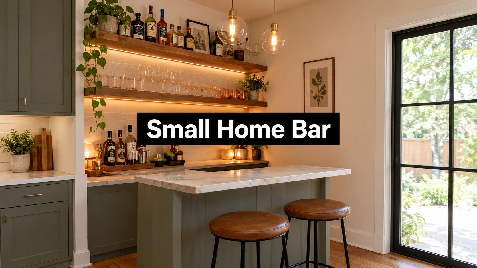 8 Small Home Bar Designs for Tight Spaces