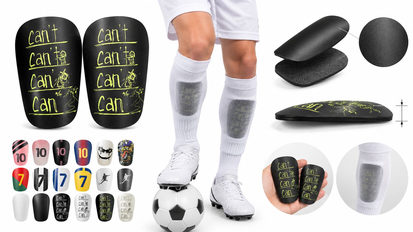 Mini Football Shin Pads – Lightweight Kids & Youth Soccer Guards for Training & Match Protection