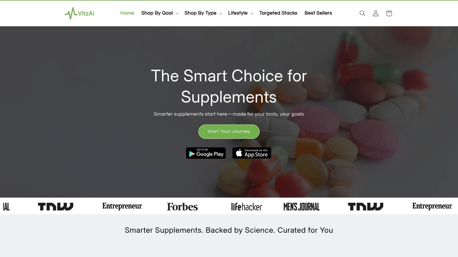 Screenshot from https://vitzai.com