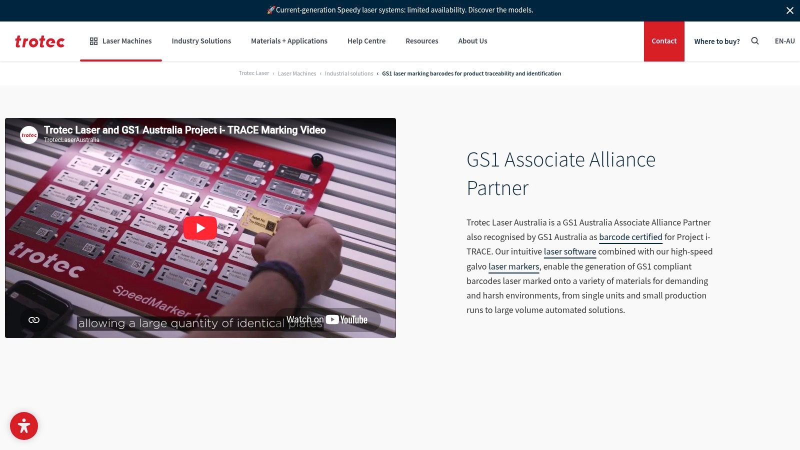 Screenshot from https://www.troteclaser.com/en-au/laser-machines/industrial-solutions/gs1