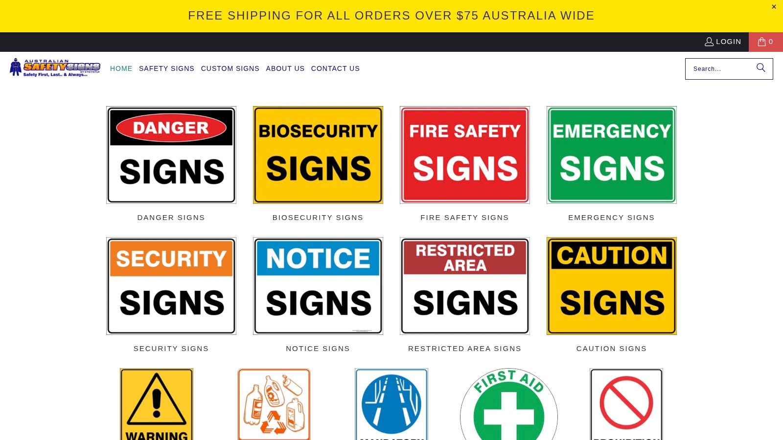 Australian Safety Signs