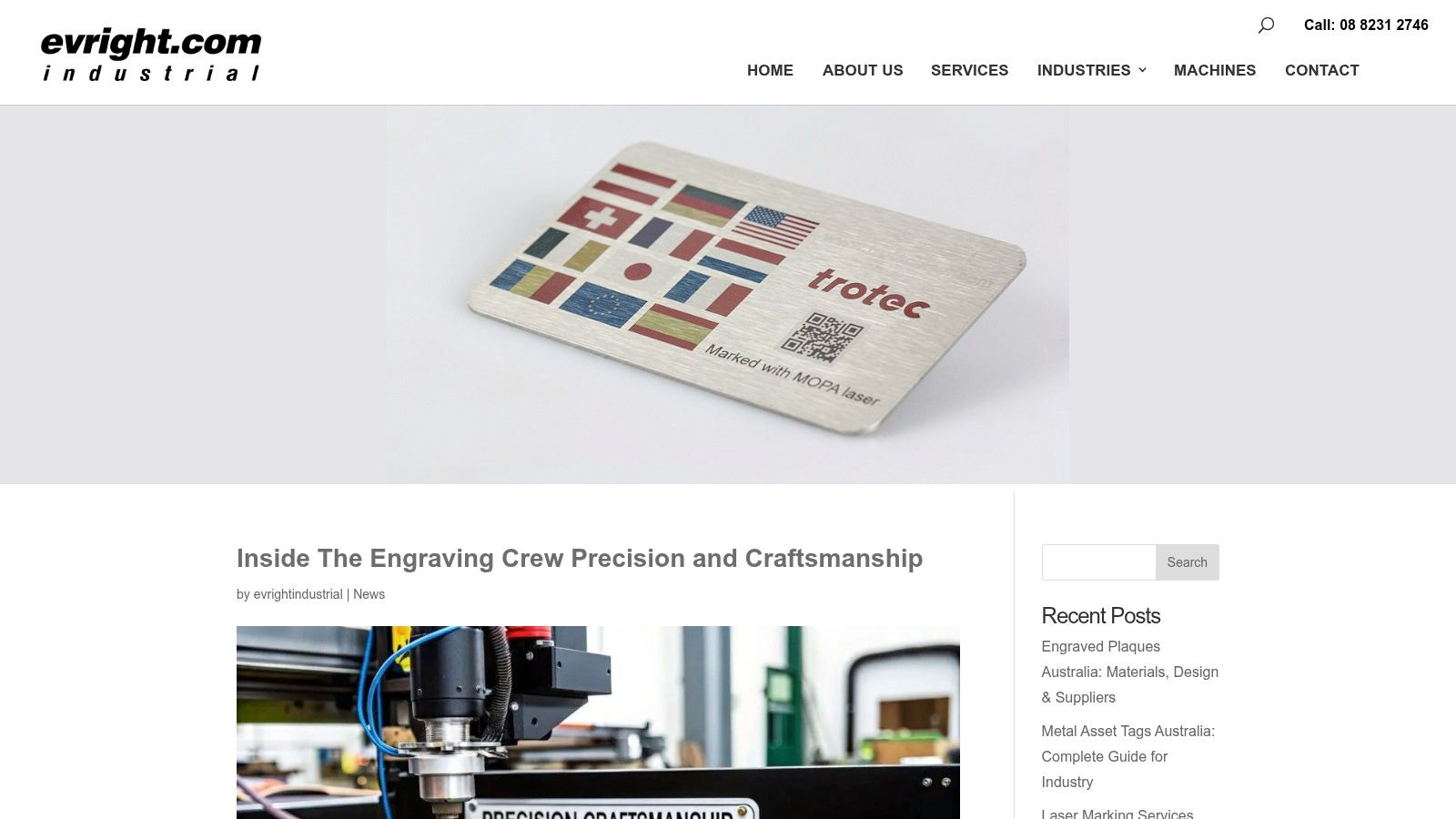 Screenshot from https://evrightindustrial.com.au/the-engraving-crew/