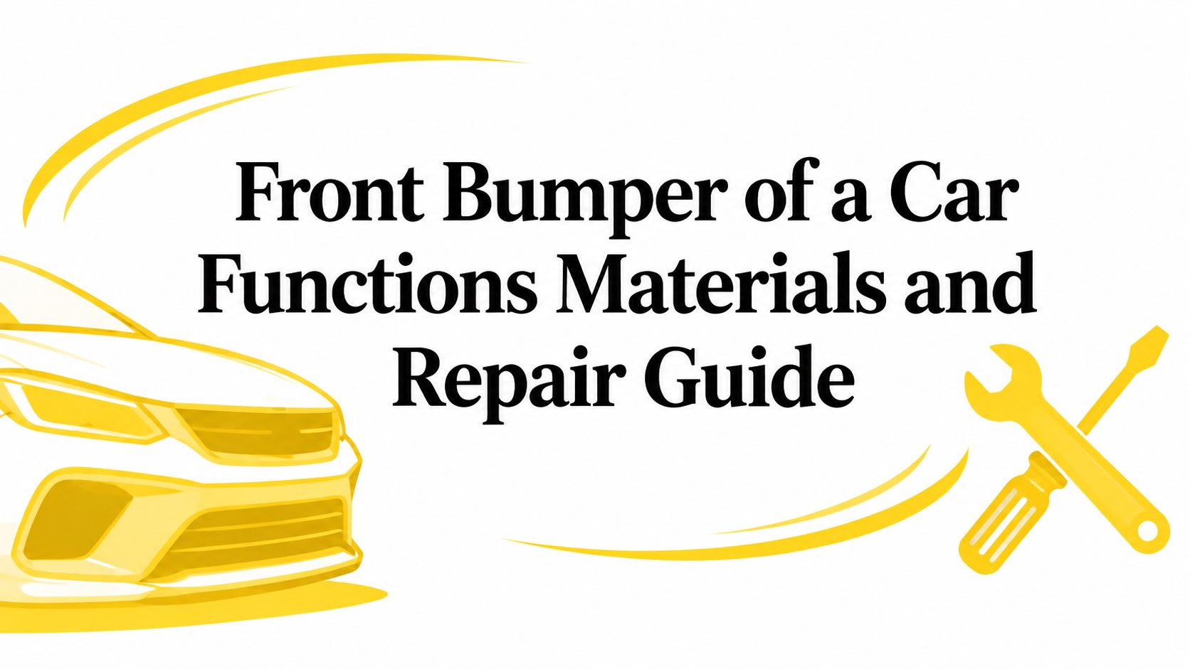 Front Bumper of a Car Functions Materials and Repair Guide