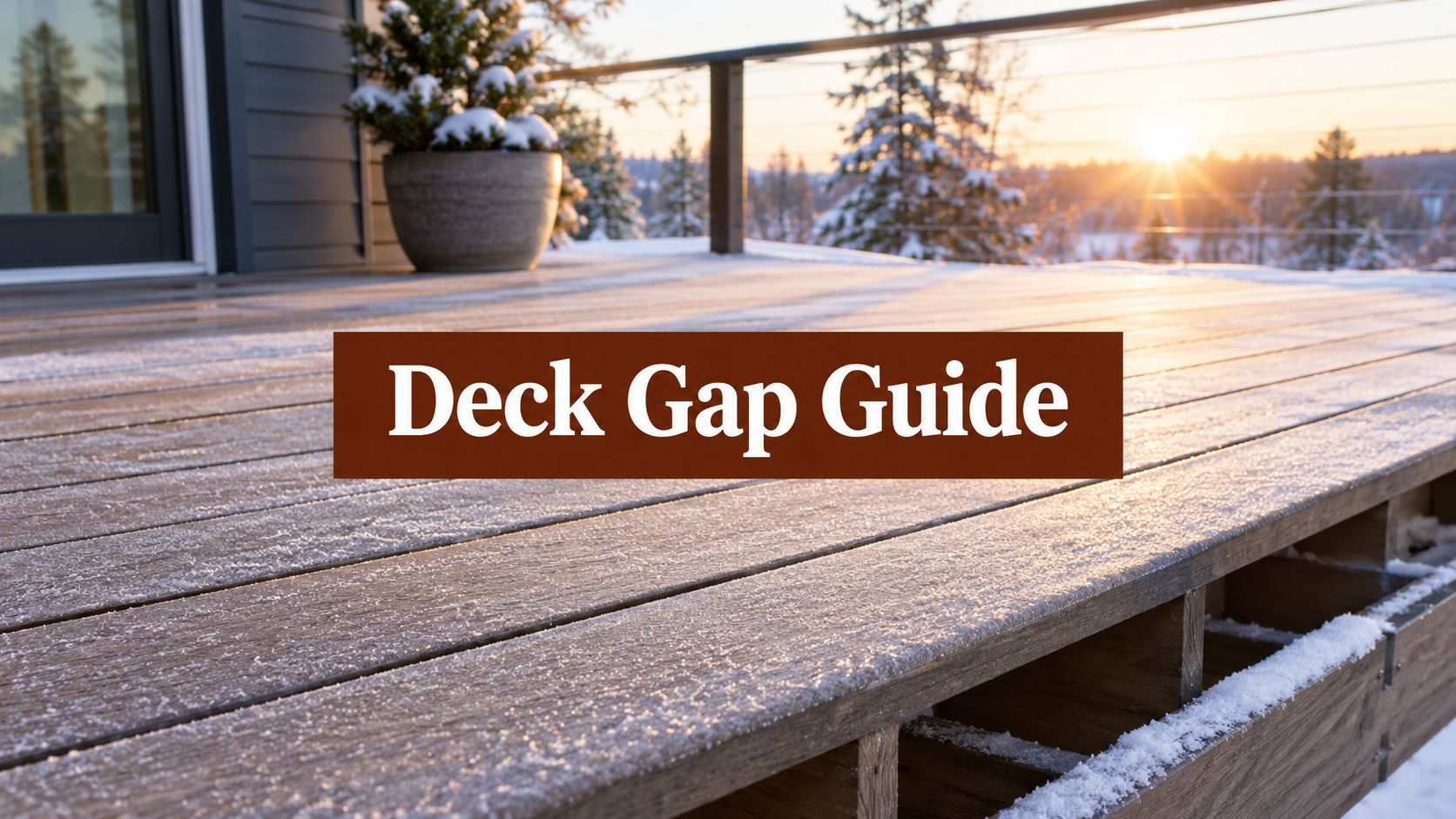 Composite Decking Expansion Gap in Cold Weather Guide article image
